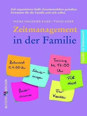 cover image of Zeitmanagement in der Familie